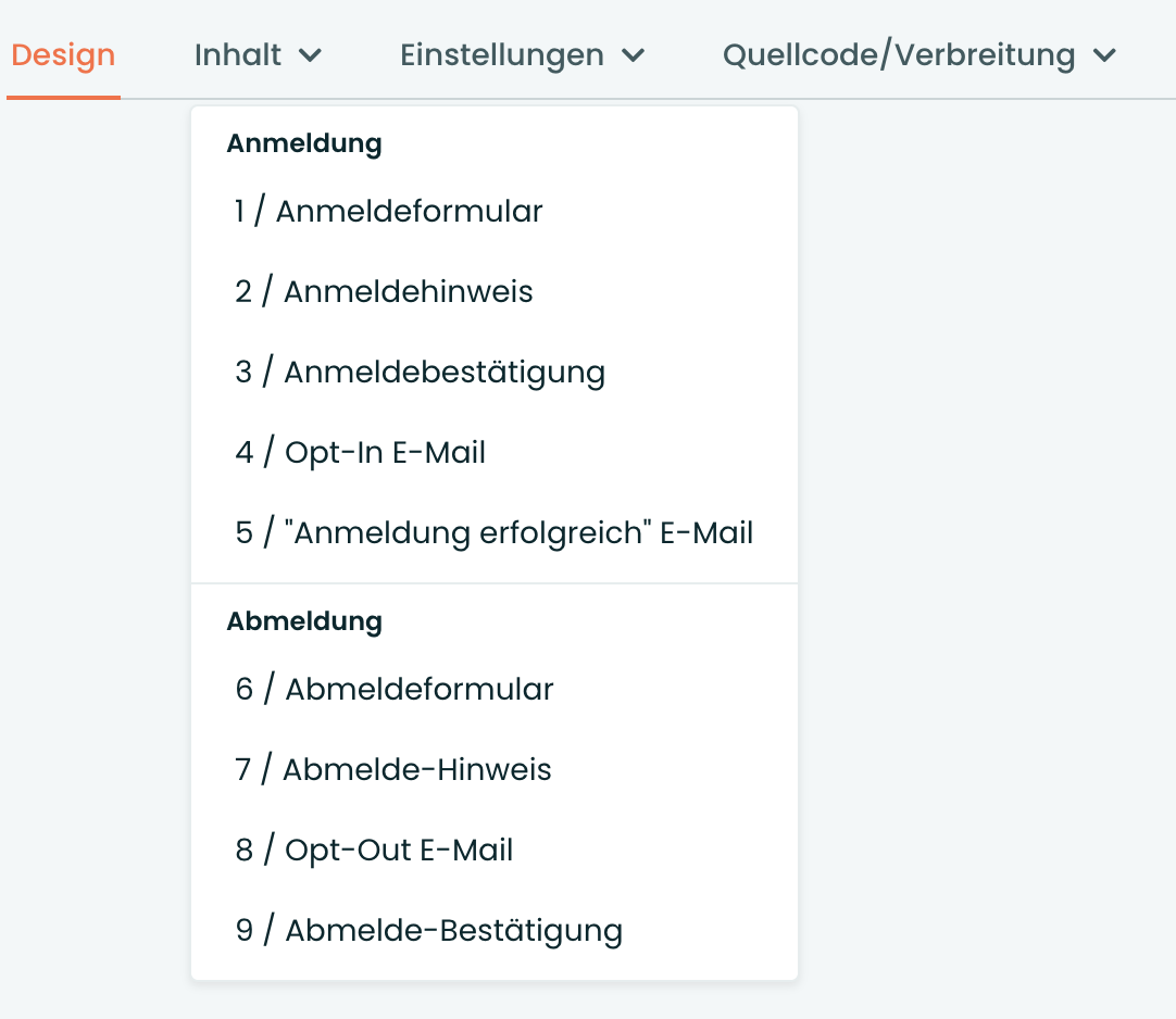 Inhalte verändern